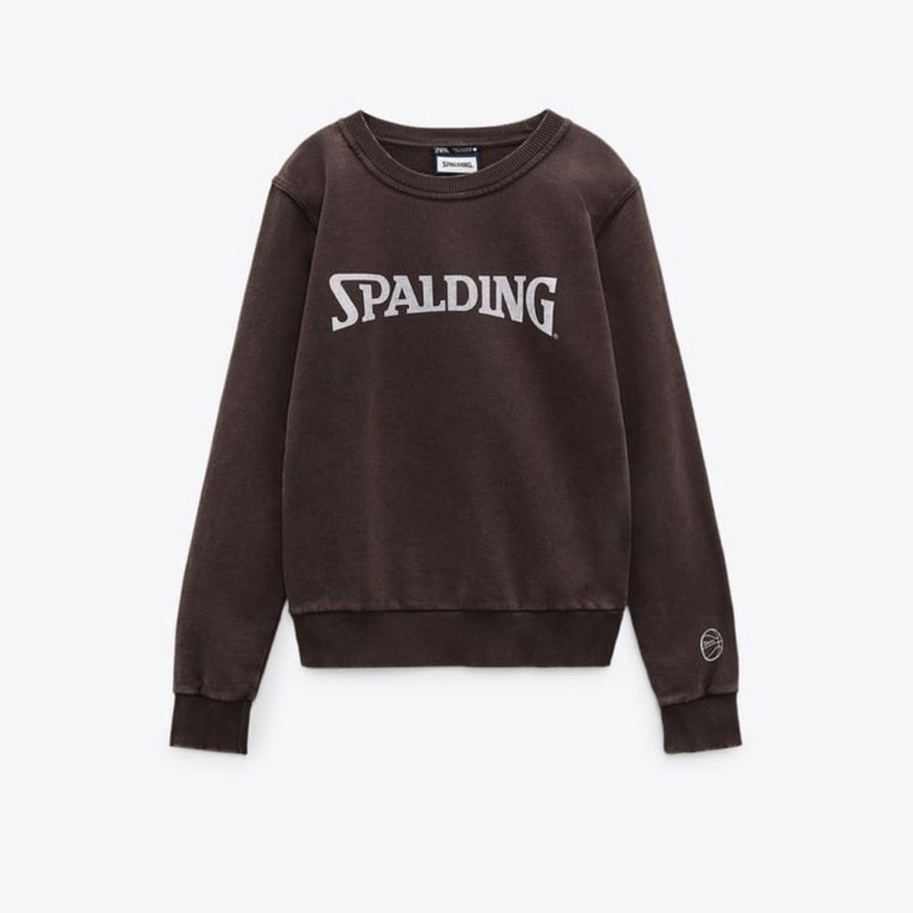 ZARA | LIMITED EDITION SPALDING CREWNECK {NWT}
